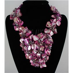 1678CTW 16" LILAC APERTIF MOTHER OF PEARL NECKLACE META