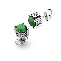 Emerald 1.60ctw Earring 14kt White Gold