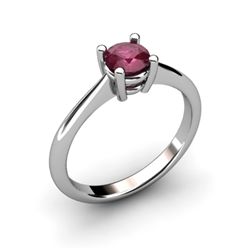 Ruby 0.65ctw Ring 14kt White Gold