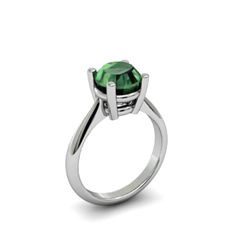 Emerald 1.70ctw Ring 14kt White Gold