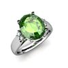 Image 1 : Tourmaline 5.25 ctw & Diamond Ring 14kt White Gold