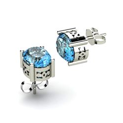 Topaz 2.20ctw Earring 14kt White Gold