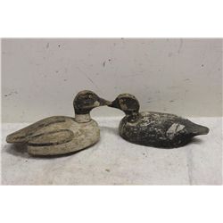 TWO WOODEN DUCKS