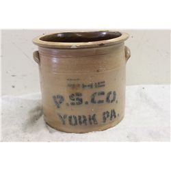 GREAT YORK P.A. ADVERTISING CROCK NOTICE THE MOLD DISFUNCTION