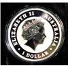 Image 3 : 2012 AUSTRALIAN KOALA GILDED ONE OUNCE SILVER COIN, EST.$125.00-$140.00