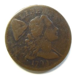 1794 Liberty Cap Large Cent Nice VF Very little porosity, no damage