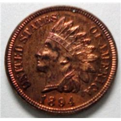 1894 Cent ChProof 64 RB (2631 minted) abt 80% full Red
