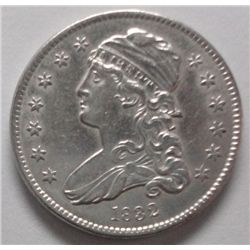 1832 BUST QUARTER AU 58 BORDERLINE UNC JUST A LIGHT TOUCH OF FRICTION NO WEAR