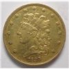 Image 1 : 1835 $5 GOLD CLASSIC TYPE LUSTROUS AU-UNC LIGHT OBV SCR. NOT NOTICEABLE