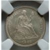 Image 2 : 1862 SEATED LIBERTY HALF DIME NGC MS-66