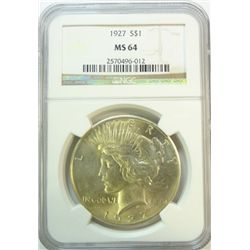1927 Peace $  NGC64