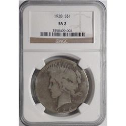1928 Peace $  NGC  FA2
