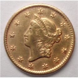 1849O  $1 T1  gold  AU