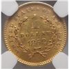 Image 3 : 1852  $1 T1  gold  NGC AU scratched