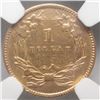 Image 3 : 1854  $1 T2  gold NGC AU clnd