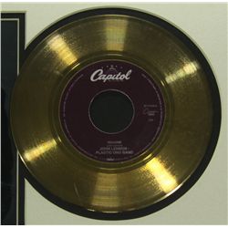 John Lennon Custom Framed 16x12 LE 24k Gold Record: 