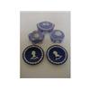 Image 1 : Three blue and white Wedgwood trinket boxes,