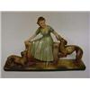 Image 1 : A 1940's chalk figure modelled as a lady in a