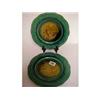 Image 1 : A pair of French glazed ware wall plates, wit
