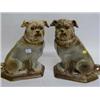 Image 1 : A pair of Staffordshire figures, Bull Dogs, w