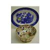 Image 1 : A Doulton blue and white Willow pattern meat