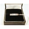 Image 1 : A lady's 18ct white gold eternity ring, set w