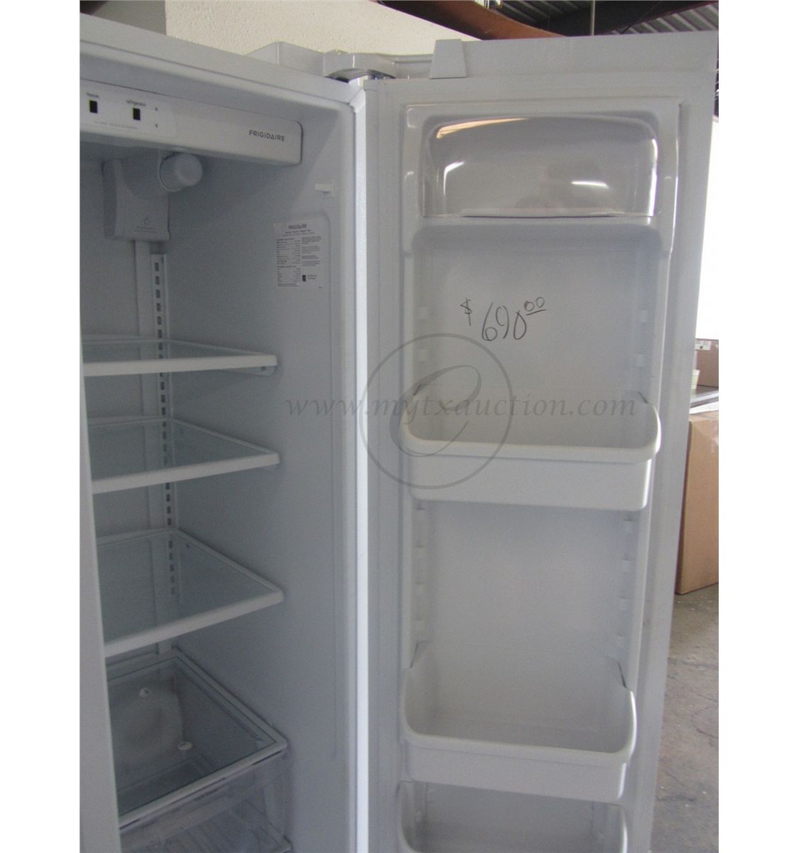 Frigidaire 23 Cubic Foot SidebySide Refrigerator SCRATCH AND DENT SEE