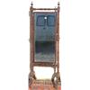 Image 1 : Early C19th Regency period mahogany & ebony strung cheval mirror with bevelled