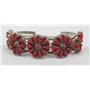 Image 2 : Zuni Sterling Coral Bracelet