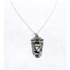 Image 2 : Zuni Sterling Inlay Cradleboard Pendant Necklace