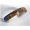 Image 1 : Navajo Sterling 12kt GF Storyteller Bracelet
