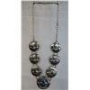 Image 2 : Navajo Sterling Turquoise Concho Necklace