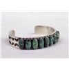Image 2 : Navajo Sterling Turquoise Bracelet by Kirk Smith