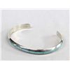 Image 2 : Zuni Sterling Silver Turquoise Inlay Bracelet