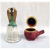 Image 2 : Ceramic Angel Bell and Hinged Cardinal Trinket Box