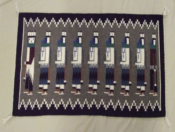 Navajo Pictorial Rug - Fox Dancers Yei Bi Chei