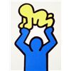 Image 2 : Keith Haring Two Figurines Pop Art Print on Canvas