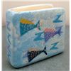 Image 1 : Hand Painted Ceramic Tropical Fish Napkin Holder Decor