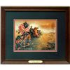 Image 1 : Dale Gallon Encounter of Plum Rum Framed Print