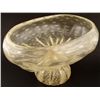 Image 2 : Cellini Large Art Glass Vase Vessel Clear, Gold-Donghia