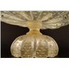 Image 4 : Cellini Large Art Glass Vase Vessel Clear, Gold-Donghia
