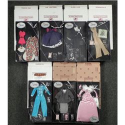 7 Gene Doll Outfits Striking Pink Blossoms Blond MIB