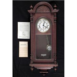 Howard Miller Vintage Wooden Winding Wall Clock 612-462