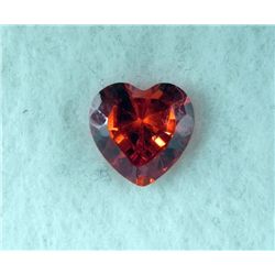 6.5 ct Natural Gemstone, Heart Shaped Red