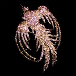 Swarovski Crystal Phoenix Brooch