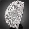 Image 1 : GT0522120051 Gorgeous Floral Style Crystal Bangle Brace