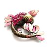 Image 1 : Pink Crystal Rhinestone & Enamel Koi Fish Brooch