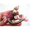 Image 2 : Pink Crystal Rhinestone & Enamel Koi Fish Brooch