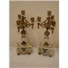 Image 1 : ET0503120149 Pair of Alabaster and Gilt Metal 3 branch