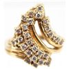 Image 1 : ET0503120050 LADIES 14K GOLD DIAMOND CLUSTER RING